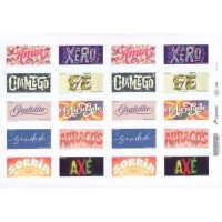 C-3947/3956 - 2020 - MINT - FOLHA 2 SÉRIES NATAL / PALAVRAS DE AFETO  - RHM 100 UFS