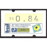 SE-06 - SEMI-AUTÔMATO DA 46º FEIRA INTERNACIONAL DO LIVRO FRANKFURT/ALEMANHA - MINT - RHM  R$ 50,00 (10 UFs X R$ 5,00)