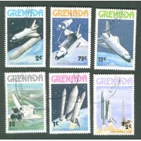 GRENADA - ASTROLOGIA - ESPAÇONAVE - SÉRIE COM 6 SELOS
