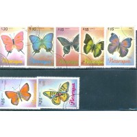 NICARAGUA - BORBOLETA - ESTRANGEIROS SERIES COMPLEAS CARIMBADAS