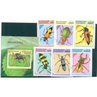 TOGO - INSETOS - 1445/50+BL301 - ESTRANGEIROS  SERIE COMPLETA  CARAMBIDAS