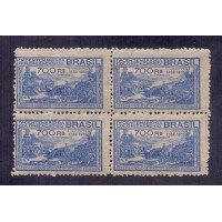 C-0045A - QUADRA / VARIEDADE - NOVA - 4 SELOS DENTEAÇÃO 11 - 4º CENTENÁRIO DA FUNDAÇÃO DE SÃO VICENTE 