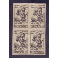 C-0169SD - QUADRA / VARIEDADE - NOVA - SEM PICOTE - TRICENTENÁRIO DA ACLAMAÇÃO DE AMADOR BUENO