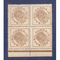 C-0177A - VARIEDADE - QUADRA - NOVA GOMADA - LEVE OXIDAÇÃO - LINDÍSSIMA - FILIGRANA `Q` MENOR - 4º CONGRESSO EUCARÍSTICO NACIONAL - RHM: 300 UFS