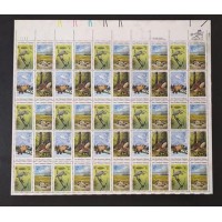 ESTADOS UNIDOS - PROTEÇÃO AOS ANIMAIS - FOLHA COM 50 SELOS - $9,00 DE FACIAL