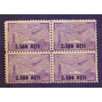 A-038 - QUADRA - NOVA - SEM GOMA - PONTOS DE OXIDAÇÃO - 1931 - NYRBA - PORTE REDUZIDO - SOBRETAXADO - DT. 11 - FIL. "G" - RHM R$ 1.000,00 (200 UFs X 5,00)