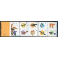 ARGENTINA - 1995 - CADERNETA COM 8 VALORES - 1908 - FAUNA DIVERSA