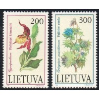 LITUÂNIA - 1992 - 430/431 - FLORA - ORQUÍDEAS