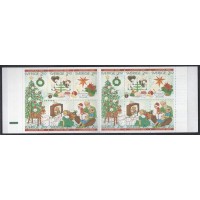 SUÉCIA - 1989 - CARTELA COM 12 SELOS - NATAL