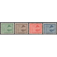 LIECHTENSTEIN - 1953 - 277/280 - CONFERÊNCIA DE ESCOTISMO