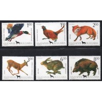 BULGÁRIA - 1991 - 3535/3540 - FAUNA SELVAGEM