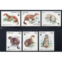 POLÔNIA - 1984 - 2758/2763 - SÉRIE COM 6 SELOS - FAUNA - ROEDORES