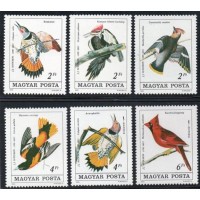 HUNGRIA - 1985 - 2984/2987 - SÉRIE COM 6 SELOS - FAUNA - PÁSSAROS EXÓTICOS