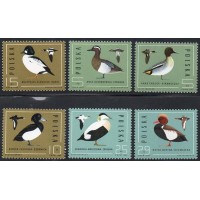 POLÔNIA - 1985 - 2809/2814 - SÉRIE COM 6 SELOS - FAUNA - PÁSSAROS AQUÁTICOS