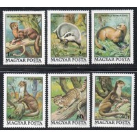 HUNGRIA - 1979 - 2690/2695 - SÉRIE COM 6 SELOS - FAUNA - ANIMAIS DE PEQUENO PORTE