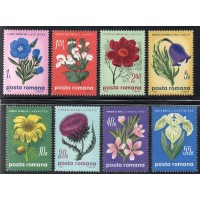 ROMÊNIA - 1970 - 2517/252 - SÉRIE COM 8 SELOS - FLORA - FLORES DIVERSAS