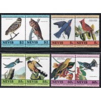 NEVIS - 1985 - 271/278 - SÉRIE COM 8 SELOS - FAUNA - PÁSSAROS