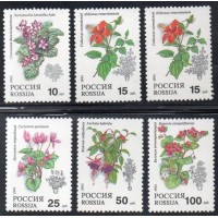 RÚSSIA - 1993 - 5988/5992 - SÉRIE COM 5 SELOS - FLORA - FLORES DIVERSAS