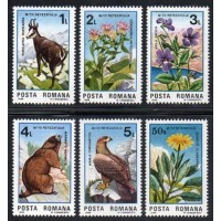 ROMÊNIA - 1985 - 3599/3604 - SÉRIE COM 6 SELOS -  FAUNA - PARQUE NACIONAL