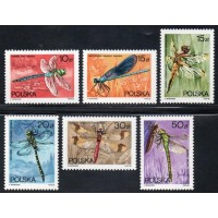 POLÔNIA - 1988 - 2441/2446 - SÉRIE COM 6 SELOS -  FAUNA - INSETOS