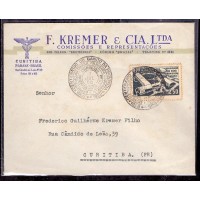 ENVELOPE COM PROPAGANDA DE EMPRESA - CIRCULADO COM CARIMBO CBC (01/07/1958) DO CENTENÁRIO DO BANCO DA PROVINCÍA DO RIO GRANDE DO SUL - MUITO INTERESSANTE