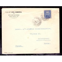 ENVELOPE CIRCULADO RIO DE JANEIRO 21 DEZ 1920 ALEMANHA COM CARIMBO DE CHEGADA NO VERSO EM 16 JAN 1921