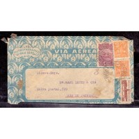 ENVELOPE CIRCULADO VIA AÉREA - DE PORTO ALEGRE PARA RIO DE JANEIRO - CARIMBO DE CHEGADA NO VERSO EM 5 JAN 1934