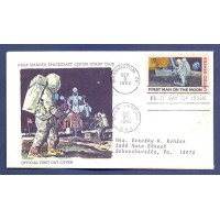 ASTRONOMIA - ESPAÇO, SATÉLITE, ASTRONAUTAS, PRIMEIRO HOMEM NA LUA - FDC CIRCULADO - ESTADOS UNIDOS - 1969