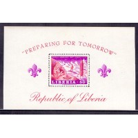 ESCOTISMO - LIBÉRIA - LINDO BLOCO 1 SELO - 1967