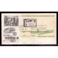 ESTADOS UNIDOS - FDC - 6ª EXIBIÇÃO FILATÉLICA INTERNACIONAL - 1966