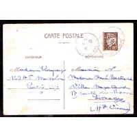 FRANÇA - BILHETE POSTAL DE PARIS PARA LIMOGES - 2ª GUERRA MUNDIAL (1945)