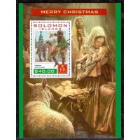 ILHAS SALOMÃO - NATAL - NASCIMENTO DE JESUS - BLOCO 1 SELO - 2016