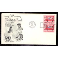 NAÇÕES UNIDAS - FDC - UNICEF - 1966