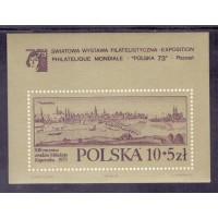 POLÔNIA - BLOCO 1 SELO - 1973