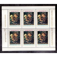 POLÔNIA - BLOCO 6 SELOS - AMPHILEX 77