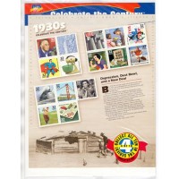 ESTADOS UNIDOS - 1998 - SUPERMAN, BRANCA DE NEVE, JOGO MONOPOLY - 1930S CELEBRATE THE CENTURY - BLOCO 15 SELOS NOVOS E PERFEITOS (MINT) - LACRADO
