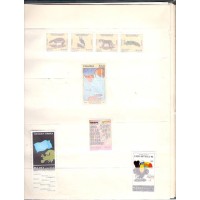 PANAMÁ - ÁLBUM CONTENDO 8 SELOS E 5 FOLDERS - MUITO BONITO