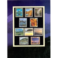 NOVA ZELÂNDIA - ÁLBUM COM 16 SELOS - SENDO 6 ADESIVOS - PAISAGENS