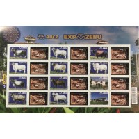 C-2789/2800 - 2009 - MINT - FOLHA PERSONALIZADA - EXPOZEBU - RHM 360 UFS - VINHETA ICNOFÓSSEIS