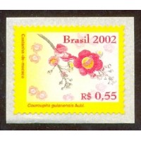 R-814 - 2002 - FLORES DA AMAZÔNIA CASTANHA-DE-MACACO - AUTOADESIVO EM BOBINA - FLOR - NOVO - RHM  R$ 10,00 ( 2 UFS X R$ 5,00)