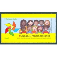 C-3984 - 2021- SELO ANO INTERNACIONAL PARA ELIMINAÇÃO DO TRABALHO INFANTIL, AUTOADESIVO - 2021 - MINT