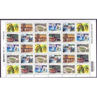 C-2613/2618 - 2005 - MINT - FOLHA COMPLETA - ANO DO BRASIL NA FRANÇA