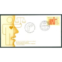 FDC-061 - 1974 - JUIZADO DE MENORES - C-0870 - CARIMBO CBC + 1º DIA - RHM R$ 175,00 (35 UFS X R$ 5,00)