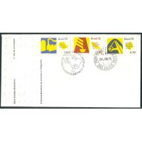 FDC-064 - 1975 - RECURSOS ECONÔMICOS - C-0873/875 - CARIMBO DE 1º DIA + CBC - RHM R$ 320,00 (64 UFS X R$ 5,00)