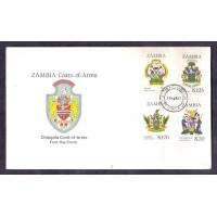 ZAMBIA - FDC - BRASÕES - 1987