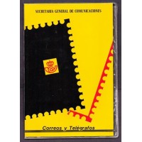 ESPANHA - ÁLBUM CONTENDO 10 SELOS + BLOCO + 2 CARTÕES POSTAIS - 1990