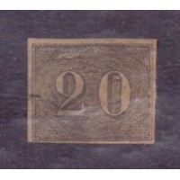 I-12 - 20 RÉIS - VERTICAIS - CARIMBO A IDENTIFICAR 