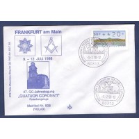 MAÇONARIA - FDC - QUATUOR CORONATI, FORSCHUNGSLOGE - 1998 - ALEMANHA