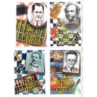 ESPORTE - XADREZ - 4 BLOCOS - REIS DO XADREZ - MYANMAR - 2001