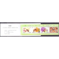 FAUNA - ABELHAS - CADERNETA - 4 SELOS - COREIA DO NORTE - 2013